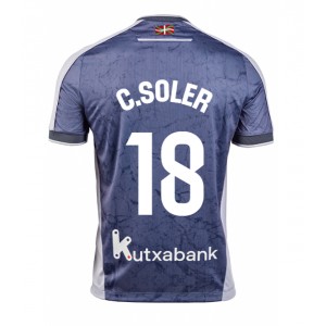 Real Sociedad Carlos Soler #18 Jalkapallovaatteet Vieraspaita 2025-26 Lyhythihainen
